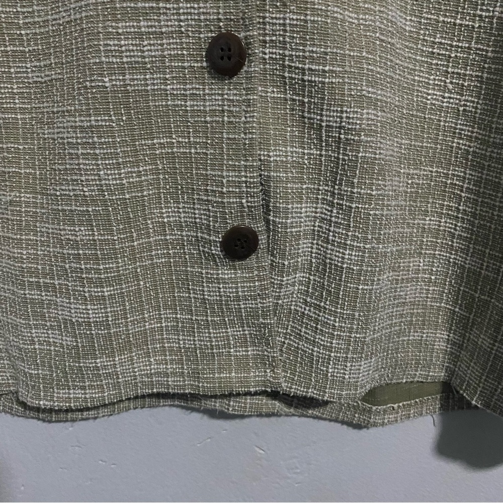 Cotton On | Tweed Dress Knee-Length Brown Short Sleeve with Buttons - Picture 5 of 6
